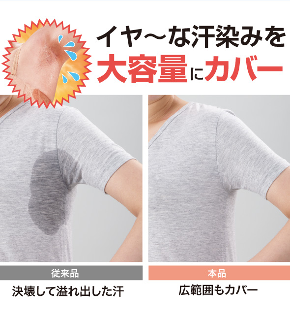 汗染み 大容量 カバー