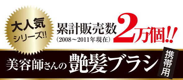 累計販売数2万個 美容師さんの艶髪ブラシ