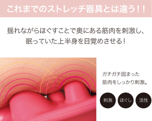筋肉をしっかり刺激