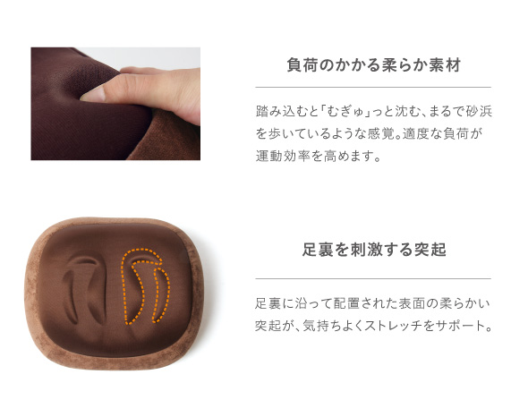 負荷のかかる柔らか素材