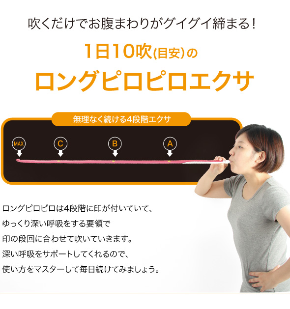 1日10吹き(目安) ロングピロピロエクサ