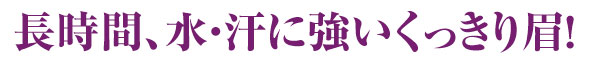 一日中、水、汗、に強いくっきり眉