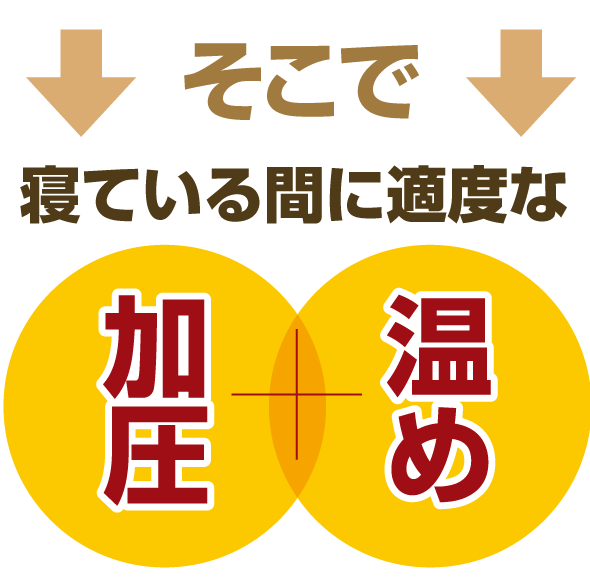 就寝時 加圧 温め