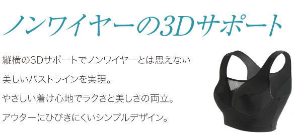 ノンワイヤーの3Dサポート