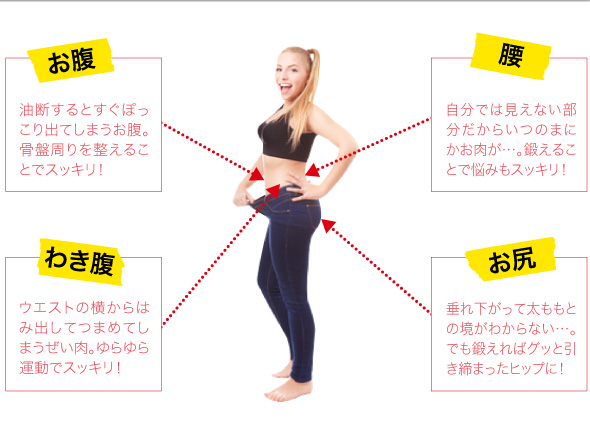 お腹・腰・わき腹・お尻