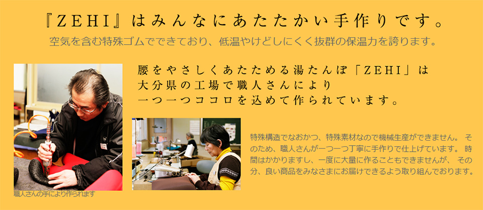 本格腰用湯たんぽZEHIゼヒ